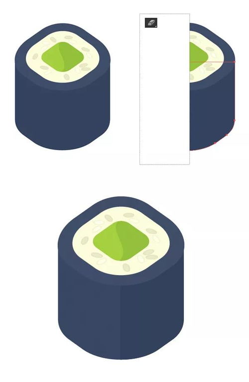 ai軟件教程 壽司卷如何用軟件繪制